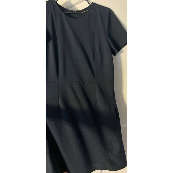 Banana Republic Dress Women’s 16 Tall Crewneck Polyester/Spandex Short Sleeve - Picture 8 of 10